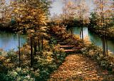 Diane Romanello Autumn Leaves painting